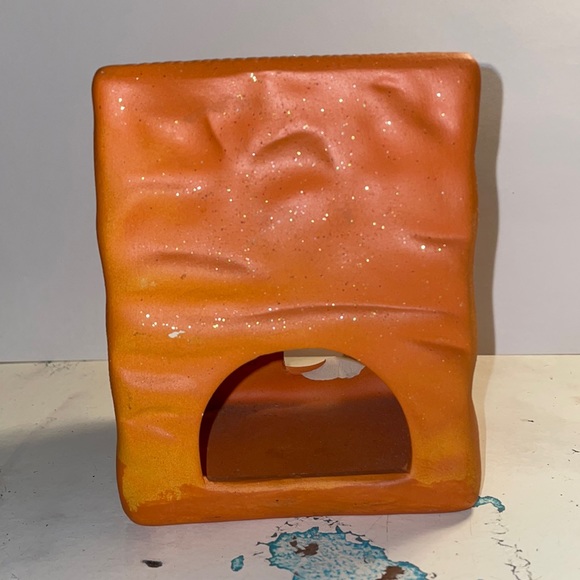 Ceramic pumpkin tea light candle holder. - Picture 2 of 3